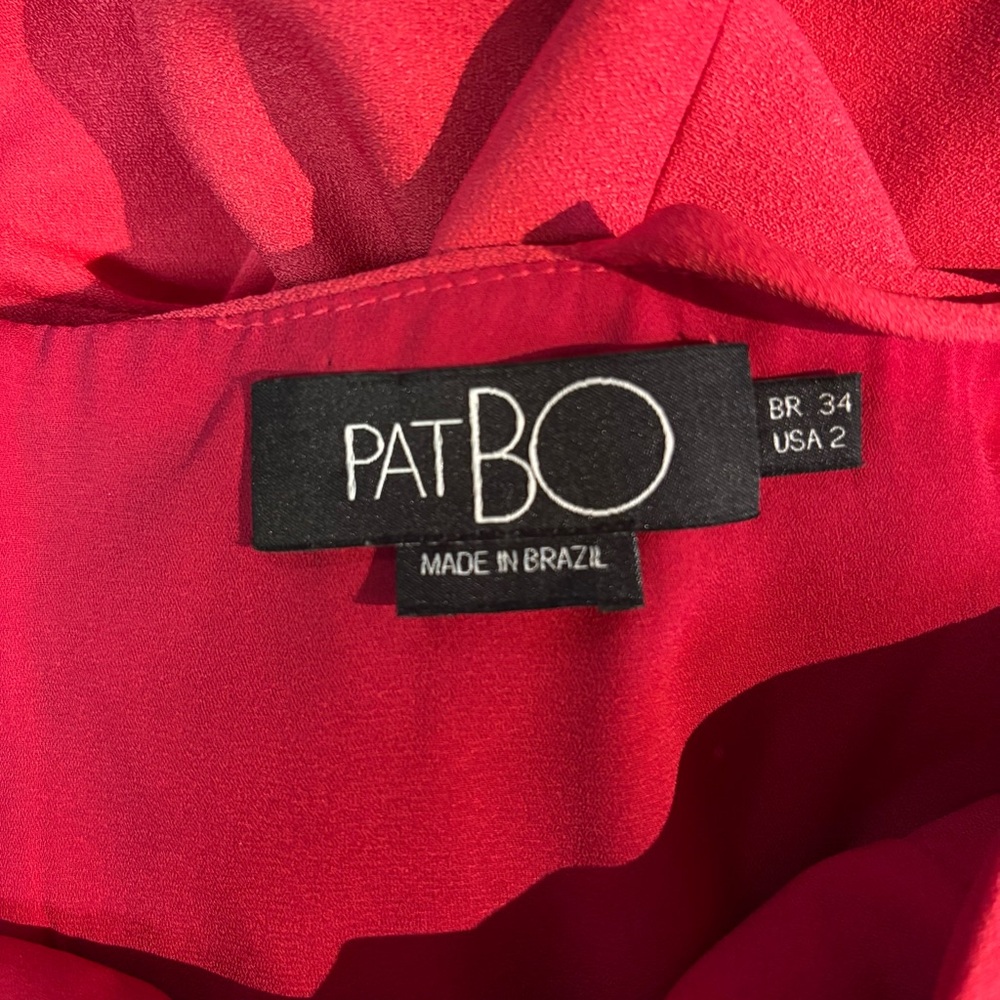 PatBO Red Ruffle Midi Dress - Picture 5 of 8